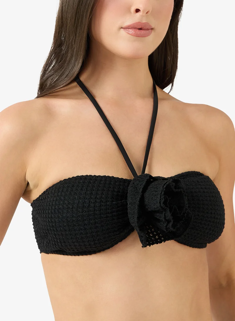 Ginger  3PC Halter Neck Bikini Set with Skirt for Women | Best Price UAE